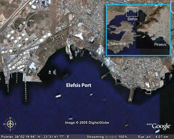 Elefsis port map